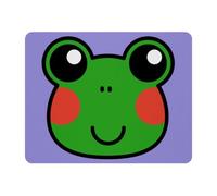 Eslifey Rectangle Mouse Pad, Cute Green Frog Head Extended Desk Mousepad with Non-Slip Rubber Base, Desk Pad Protector for Gamer, Office & Home, 11" x 9"