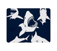 Eslifey Rectangle Mouse Pad, Danger Shark Extended Desk Mousepad with Non-Slip Rubber Base, Desk Pad Protector for Gamer, Office & Home, 11" x 9"