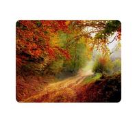 Eslifey Rectangle Mouse Pad, Forest Season Autumn Scenery Extended Desk Mousepad with Non-Slip Rubber Base, Desk Pad Protector for Gamer, Office & Home, 11" x 9"