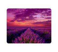 Eslifey Rectangle Mouse Pad, Lavender Field Extended Desk Mousepad with Non-Slip Rubber Base, Desk Pad Protector for Gamer, Office & Home, 11" x 9"