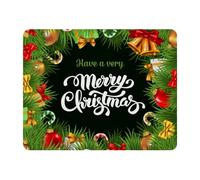 Eslifey Rectangle Mouse Pad, Merry Christmas Extended Desk Mousepad with Non-Slip Rubber Base, Desk Pad Protector for Gamer, Office & Home, 11" x 9"