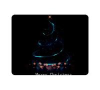 Eslifey Rectangle Mouse Pad, Merry Christmas Starry Galaxy Tree Extended Desk Mousepad with Non-Slip Rubber Base, Desk Pad Protector for Gamer, Office & Home, 11" x 9"