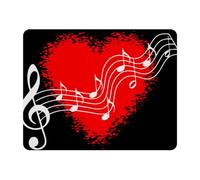 Eslifey Rectangle Mouse Pad, Music Musical Note Melody Note Clef Extended Desk Mousepad with Non-Slip Rubber Base, Desk Pad Protector for Gamer, Office & Home, 11" x 9"