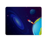 Eslifey Rectangle Mouse Pad, Outer Space Universe Extended Desk Mousepad with Non-Slip Rubber Base, Desk Pad Protector for Gamer, Office & Home, 11" x 9"