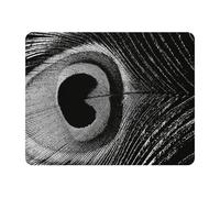Eslifey Rectangle Mouse Pad, Peacock Quill Extended Desk Mousepad with Non-Slip Rubber Base, Desk Pad Protector for Gamer, Office & Home, 11" x 9"