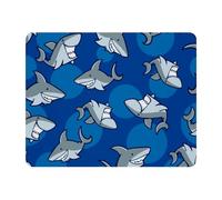 Eslifey Rectangle Mouse Pad, Sharks Sea Ocean Extended Desk Mousepad with Non-Slip Rubber Base, Desk Pad Protector for Gamer, Office & Home, 11" x 9"