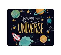 Eslifey Rectangle Mouse Pad, Universe Planets Space Extended Desk Mousepad with Non-Slip Rubber Base, Desk Pad Protector for Gamer, Office & Home, 11" x 9"