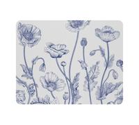 Eslifey Rectangle Mouse Pad, Vintage Floral Wild Poppies Extended Desk Mousepad with Non-Slip Rubber Base, Desk Pad Protector for Gamer Office & Home, 11" x 9"