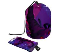 Eslifey Travel Cosmetic Bags Barrel Makeup Bag, Multifunctional Toiletry Bucket Bags Round Organizer Storage Pocket, Chinese Zodiac Scorpio