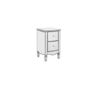 Birlea Elysee 2 Drawer Bedside, Clear