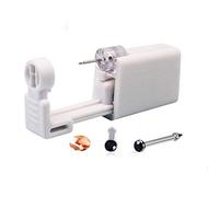 Esme 2 Pack Disposable Sterile Nose Piercing Kit Tool Stud Safety Portable Nose Piercing Gun (Black)