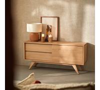 Esmée - 130 cm solid oak TV unit Natural