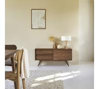 Esmée - Sideboard in solid walnut - 130 cm Brown