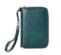 esmen Anti-Theft Passport Bag Large Capacity Zipper Wallet Travel Portable Ticket Storage Document Secure Cover(Blu)