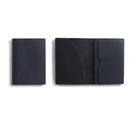 esmen Cowhide Passport Holder Retro Handmade Cover Universal Ticket Multi-Function Card Document Bag Storage(Nero)