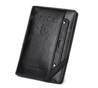 esmen Passoport Cover Passport Holder ID Protection Cover Travel Wallet Card Holder Multi-Function Business Card Large Capacity Storage Bag Passport Case