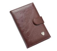 esmen Russian National Emblem Metal Double-Headed Eagle Passport Holder PU Book Buckle Type Cover(CAF)