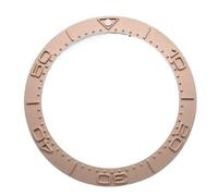 esmen UAE 1pc 38mm Ceramic Bezel Watch Accessories, Metal Beveled Embossed Bezel for Custom Modding Watch Assembly(Rose Gold)