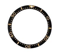 esmen UAE 1pc Ceramic Watch Bezel Black Insert 38mm*31.5mm, Accessories Parts for SKX007 Modding Watch Assembly(Bezel 1)