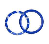 esmen UAE 38mm Ceramic Watch Bezel Insert Loop, Wristwatch Replacement Parts for Watch Modding Assembly Parts(Blu)