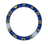 esmen UAE 38mm Replacement Ceramic Bezel Insert with Clear Angled Markings for Watch Modding Watch Assembly(One Size)