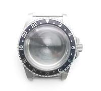 esmen UAE 39.5mm NH35 Watch Case, Vintage Men's Mechanical Accessories with Bidirectional Rotating Stainless Steel for 28.5mm Dial Repair Tools & Kits(GMT Black)