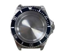 esmen UAE 40mm Aluminum Bezel Sapphire Flat Glass Watch Case, Compatible with NH35A/NH36A Movement Parts Repair Tools & Kits(Nero)