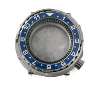 esmen UAE 45mm Stainless Steel Case with Mineral Glass & Ceramic Interior Watch Case,Compatible with NH35/NH36 Movement Repair Tools & Kits(Blu)