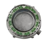 esmen UAE 45mm Stainless Steel Case with Mineral Glass & Ceramic Interior Watch Case,Compatible with NH35/NH36 Movement Repair Tools & Kits(Grn)