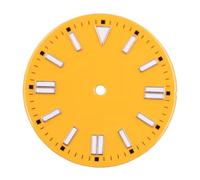 esmen UAE Watch Accessories 28.5mm Watch Dial for NH35/36/2836/2824/8205 /8215, Luminous Display(Gelb,28.5mm)