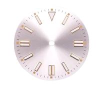 esmen UAE Watch Accessories 28.5mm Watch Dial for NH35/36/2836/2824/8205 /8215, Luminous Display(Silver,28.5mm)