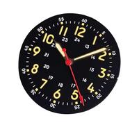 esmen UAE Watch Accessories 29mm Unmarked Watch Dial for NH35/ NH36/ ETA /2824/ ST2130, DIY Watchmaking Replacement Face with Hands(Nero)