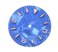 esmen UAE Watch Accessories Luminous Blue Green Dial Watch for NH35 NH36 Movement, 29mm, Silver/Black/Orange(Blu)