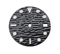 esmen UAE Watch Accessories Luminous Watch Dial 28.5mm Fit for NH35 NH34 Movement, 3/3.8/4.2 o‘Clock Crown Position(Nero)
