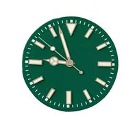 esmen UAE Watch Accessories NH35 No Date 29mm Green Luminous Watch Dial, Compatible with NH35/36 & 8215 Movements(Grn,NH35)
