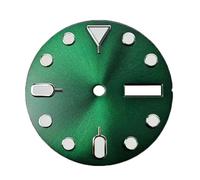 esmen UAE Watch Accessories Orange Sun Dual Calendar Dial 28.5mm Green Luminous for NH36 Movement(Green-a)