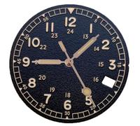 esmen UAE Watch Accessories Suitable for NH35 NH36, 29mm Retro dial, unmarked Facial mod Tool, time Display(Nero)