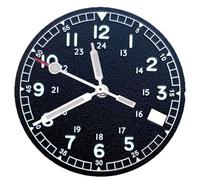 esmen UAE Watch Accessories Suitable for NH35 NH36, 29mm Retro dial, unmarked Facial mod Tool, time Display(Black -b)