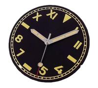 esmen UAE Watch Accessories Vintage 29mm Watch Dial for NH35/ NH36/ ETA /2824 /PT5000, Minimalist Display(Nero)