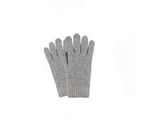 esmen Unisex Gloves, Touchscreen Plush Velvet Double-Layer for Cycling&Cold Weather, Separate Finger Design Shielding Winds(Light Gray)