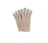 esmen Unisex Gloves, Touchscreen Plush Velvet Double-Layer for Cycling&Cold Weather, Separate Finger Design Shielding Winds(Khaki)