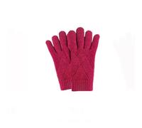 esmen Unisex Gloves, Touchscreen Plush Velvet Double-Layer for Cycling&Cold Weather, Separate Finger Design Shielding Winds(Wine Red)