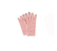 esmen Unisex Gloves, Touchscreen Plush Velvet Double-Layer for Cycling&Cold Weather, Separate Finger Design Shielding Winds(Rose)