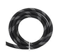 ESMENATZLS 1/2/5/10/20/30/50M 6mm Insulated PET Braid Sleeve Sleeving Expandable High Density Cable Sheath Wrap Protector Braid For Wires(Black Silver,6MM_2 METERS)