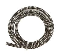 ESMENATZLS 1/2/5/10/20/30/50M 6mm Insulated PET Braid Sleeve Sleeving Expandable High Density Cable Sheath Wrap Protector Braid For Wires(Gold Black,6MM_1 METER)