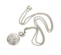 ESMENATZLS Vintage Pocket Small Watch Steampunk Quartz Watch with Chain Hollow Heart Cover Necklace Bronze Color Alloy Clock Men Gift(Owl)