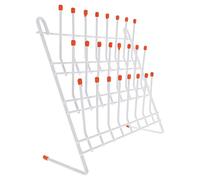 ESmoda Lab Drying Rack 24 Pegs Lab Glassware Rack Wire Glassware Drying Rack Wall Mount/Lab Glass Drying Rack