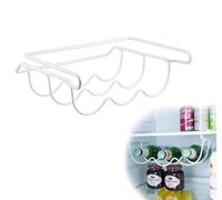 Esmula Universal Fridge Bottle Holder for 3 Bottles for Large Refrigerators, Universal Bottle Holder for Hanging Under a Fridge Compartment