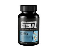 ESN Ashw 120 Vegan Capsules, Non-GMO, 60 Servings, 2 Months Supply | 600 mg Ashwaganda Root Extract per Serving - Ashwagandha KSM-66 - Laboratory Tested - Made in Germany
