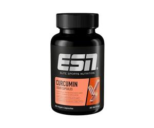 ESN Curcumin Liquid Capsules, 60 Turmeric Capsules, 1000 mg Curcumin per Serving, Made from Patented NovaSOL, 185 Times Higher bioavailability Thanks to Liquid Form, Vegan
